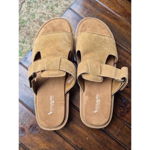 Koolaburra Ugg W Tizz Slide Sandal Womens Sz 10 Brown Slip On 1167751 Chestnut - Picture 3 of 6